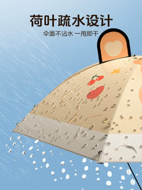 Kids' Foldable Umbrella Hat for Sun and Rain Protection