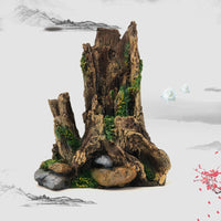Artificial Driftwood Tree Trunk Aquarium Decor Reptile Hideout