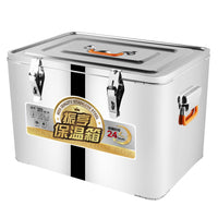 Double-Layer Stainless Steel Insulated Cooler Box for Camping, Beer, BBQ, and Food Preservation