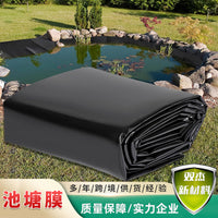 Heavy-Duty 0.2mm Pond Liner for Outdoor Water Gardens and Fish Ponds, Low-Lead, Eco-Friendly Black Foldable Waterproof Membrane