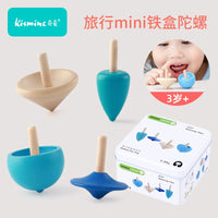 Wooden Spinning Top Toy Set for Kids, Traditional Manual Gyroscope for Boys and Girls, Kindergarten Birthday Gift