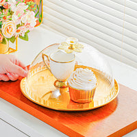 Clear PS/PET Acrylic Food Dust Cover Round/Square Plastic Cake Dessert Dome