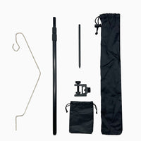 Portable Camping Lantern Stand with Hooks for Outdoor Activities