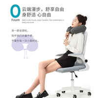 Inflatable Travel U-Shaped Neck Pillow with Adjustable Hardness and Memory Foam