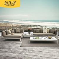 Outdoor Rattan Woven Sofa Set for Patio Garden Villa