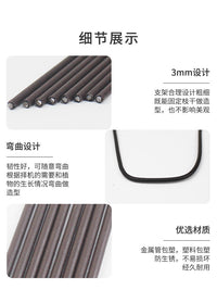Orchid Plant Support Stakes and Clips for Climbing Vines and Floral Arrangements