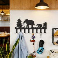 Decorative Wall-Mounted Coat Hooks with Strong Bearing Capacity, No-Drill Installation