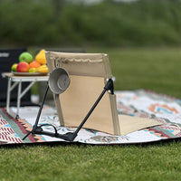 COOLCAMP Outdoor Folding Beach Chair with Backrest, Aluminum Alloy Portable Picnic Lawn Chair