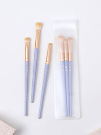 Qiruo Taro Purple Series Professional Eyeshadow Brush Set with Eyebrow Brush and Makeup Tools, Soft Synthetic Fiber