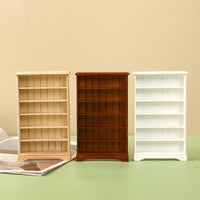 1:12 Dollhouse Miniature 6-Tier Bookshelf Display Shelf Storage Rack Furniture Model