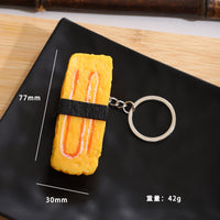 Realistic Sushi Keychain Charm for Bags and Souvenirs