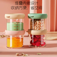 Baby Food Storage Container Glass Freezer and Steamer Box for Infant Purees and Snacks