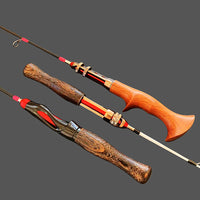 Ultralight Ice Fishing Rod and Reel Combo Set with Solid Soft Tip
