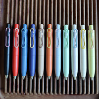 Mini Quick-Dry Retractable Gel Pen with Clip, 0.5mm Colored Ink for Students
