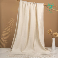 Women's Korean Style Solid Color Knitted Scarf Shawl for Autumn Winter