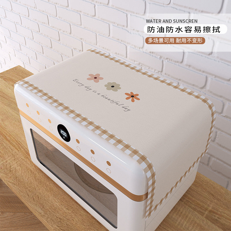 Microwave Oven Dust Cover with Waterproof PU Coating for Home Appliances