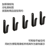 Wall Mount Skateboard/Snowboard Storage Hooks, Metal Hanger for Surfboards & Paddleboards