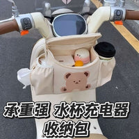 Electric Scooter Storage Bag Waterproof Hanging Organizer for Tricycles & Strollers