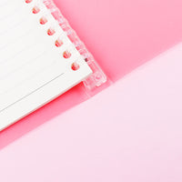 Detachable A5/B5 Soft Cover Loose-Leaf Notebook with Frosted PP Cover