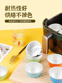 Reusable Air Fryer Aluminum Foil Bowls for Baking, Roasting, and Puddings
