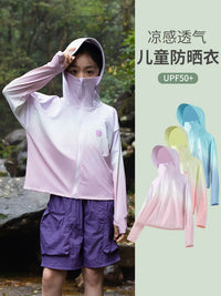 Kids' UV Protection Hoodie Jacket Lightweight Sun Protection Coat for Boys and Girls