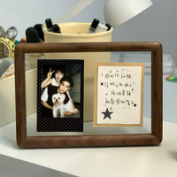 DIY Walnut Wood Photo Frame Kit for Instant Prints - Valentine's Day / Anniversary Gift