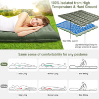 Inflatable Camping Sleeping Pad Outdoor Thickened Single Air Mattress Portable Moisture-proof Mat for Backpacking Hiking Travel
