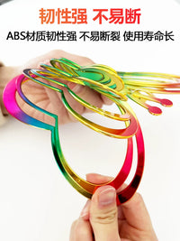 Gradient Bird Repellent Wind Spinner Simple Wind Chime Spiral Colorful Balcony Garden Club Home Decor