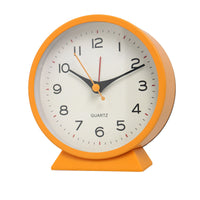 Modern Minimalist Metal Alarm Clock with Night Light for Kids Bedroom Desk