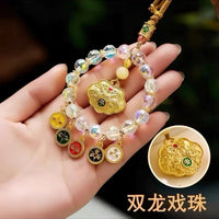 2026 Year of the Snake Five-Way God of Wealth Abacus Car Hanging Ornament