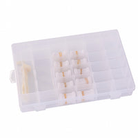 Cross Stitch Floss Organizer Box with Winding Boards and Manual Yarn Winder