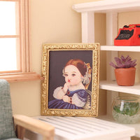 1:12 Dollhouse Miniature Wall Art Frame Model for OB11 Dolls DIY Scene Decor