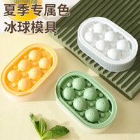 Ice Ball Maker Mold with Lid, Food-Grade Silicone Ice Cube Tray for Home Bar