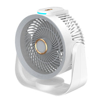 Smart Voice Control Portable Air Circulator Fan with Long-lasting Battery for Home and Outdoor Use