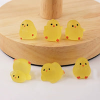 Luminous Mini Chick Figurines for Kids' Crafts and Decorations