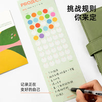 Project50 Self-Discipline Habit Tracker Planner with Countdown Calendar and DIY Wall Decor