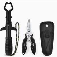 Multifunctional Fishing Pliers Set with Curved Nose, Lightweight Fishing Hook and Line Cutter for Lure Fishing