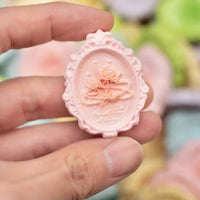 Embossed Mirror Miniature Dollhouse Decor Resin Accessories for DIY Craft
