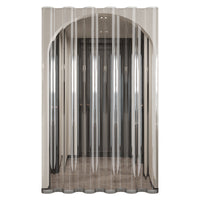 EVA Thickened Transparent Sliding Door Curtain for Air Conditioning Windproof Thermal Insulation Kitchen Oil-proof Punch-Free