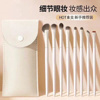 Professional Eye Makeup Brush Set - Eyeshadow, Blush, Contour, Highlight, Nose Shadow Brushes for Beginners