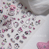 Cyansea Halloween Cute Ghost Bat Nail Art Stickers DIY Decoration