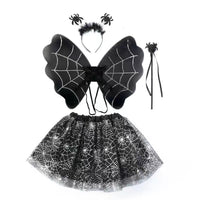 Halloween Spider Bat Wing Costume Set for Women - Photo Prop, Party Decor & Cosplay