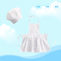 Kids' Chef Costume Set with Apron and Hat for Photography & Role Play