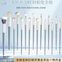 New Blue Bridge 15-Piece Soft Bristle Makeup Brush Set for Beginners