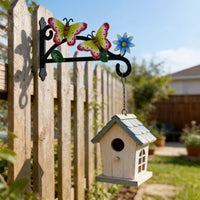Wrought Iron Wall Mounted Plant Hanger Hook for Garden and Home Decor