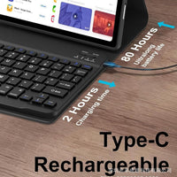 Tablet Case with Backlit Bluetooth Keyboard for Huawei MatePad and Honor Tablet Models