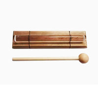 8-Note Crystal Chime Set with Wooden Base, Clear Sound, Long Sustain