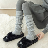 Women's Thickened Faux Cashmere Leg Warmers with Stirrups for Yoga and Winter