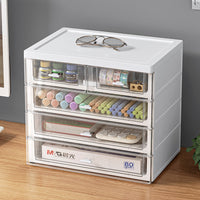 Stackable Desktop Drawer Organizer for Students and Office, Multi-layer File and Cosmetic Storage