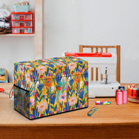 Sewing Machine Dust Cover with Tulip Print and Side Mesh